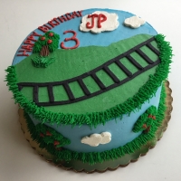 train track cake pic